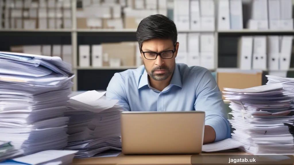 108 A Tired Small Business Owner At A Desk O 1e75