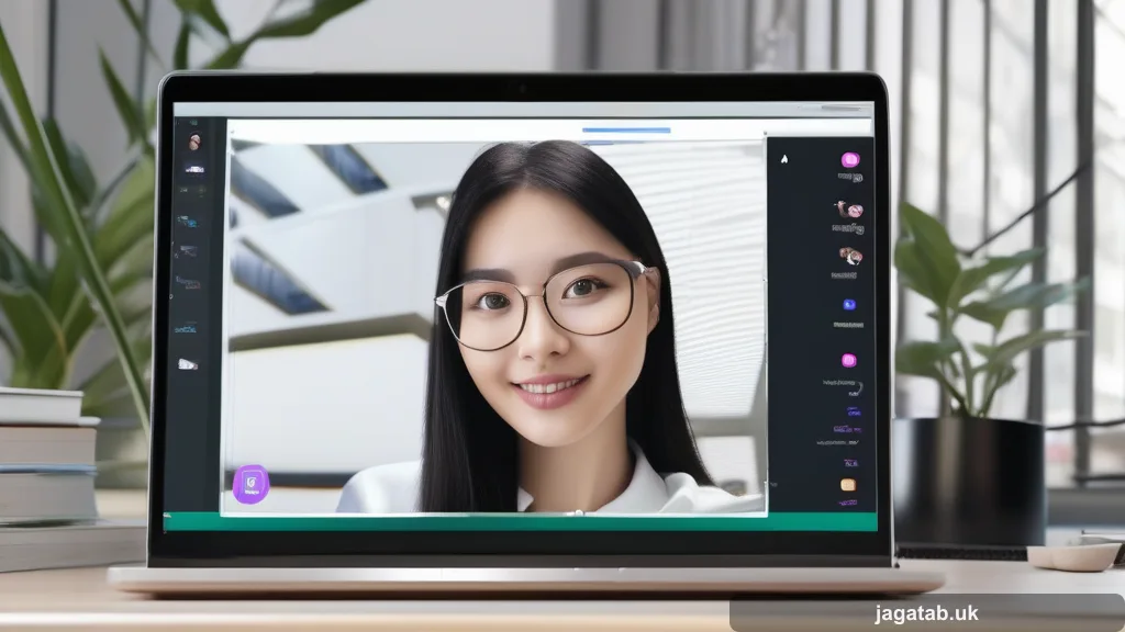 109 A Laptop On A Video Call With An Ai Assi 4d2d
