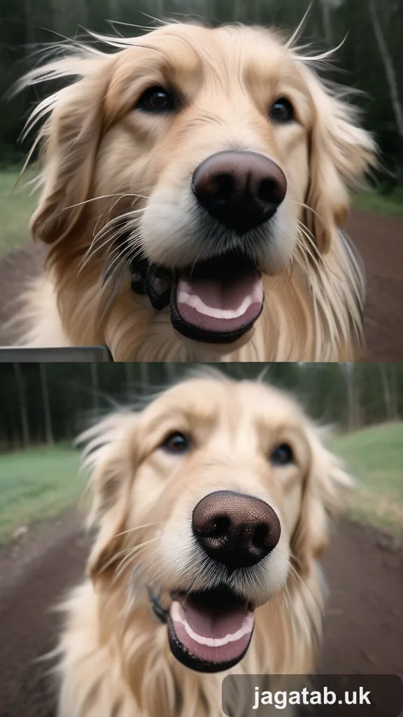 339 Scruffy Golden Retriever Floppy Ears Gui 21bf