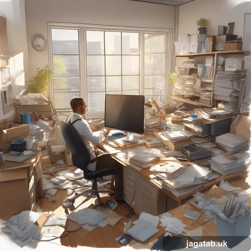 366 Photorealistic Photograph A Cluttered Of 0e34