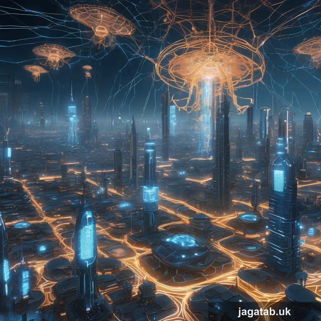 385 A Futuristic Cityscape Like Scene Of A S C9e3