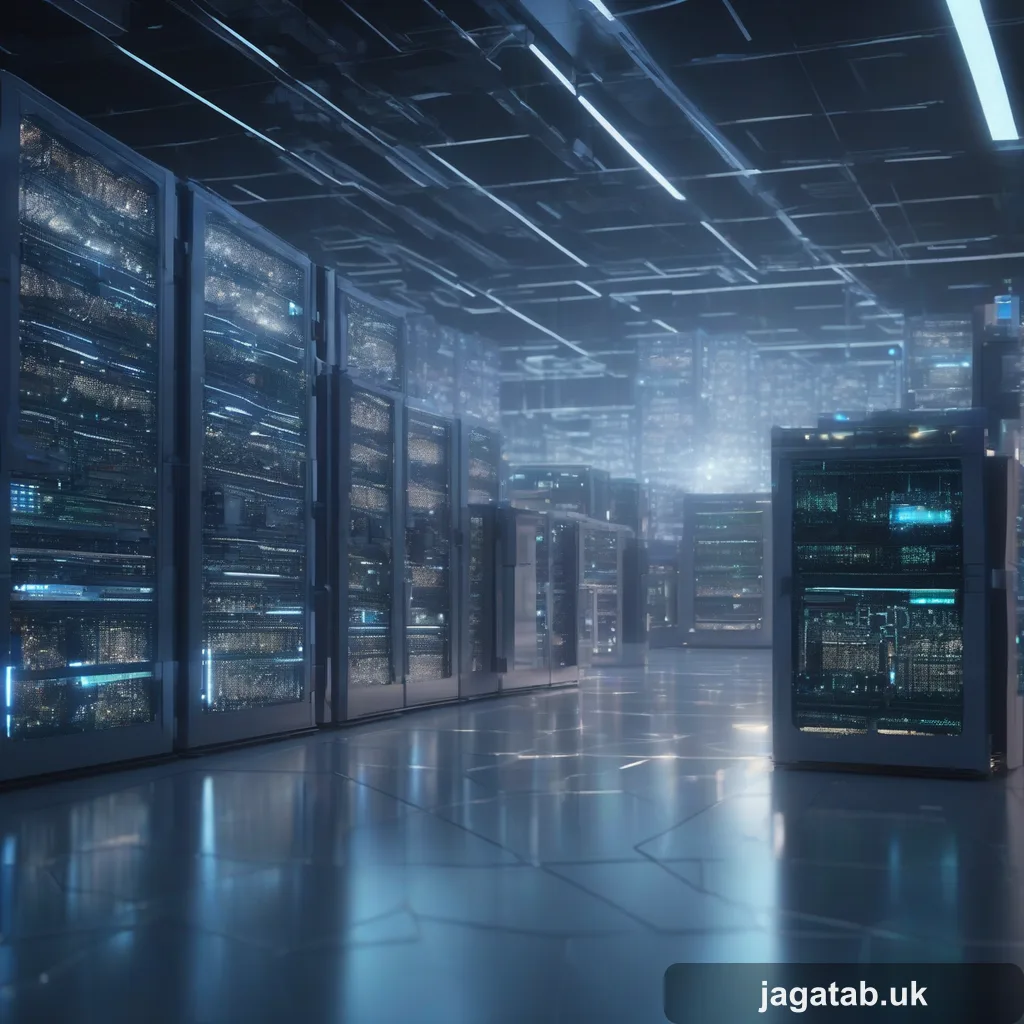 3d Render A Futuristic Dimly Lit Laborat A569