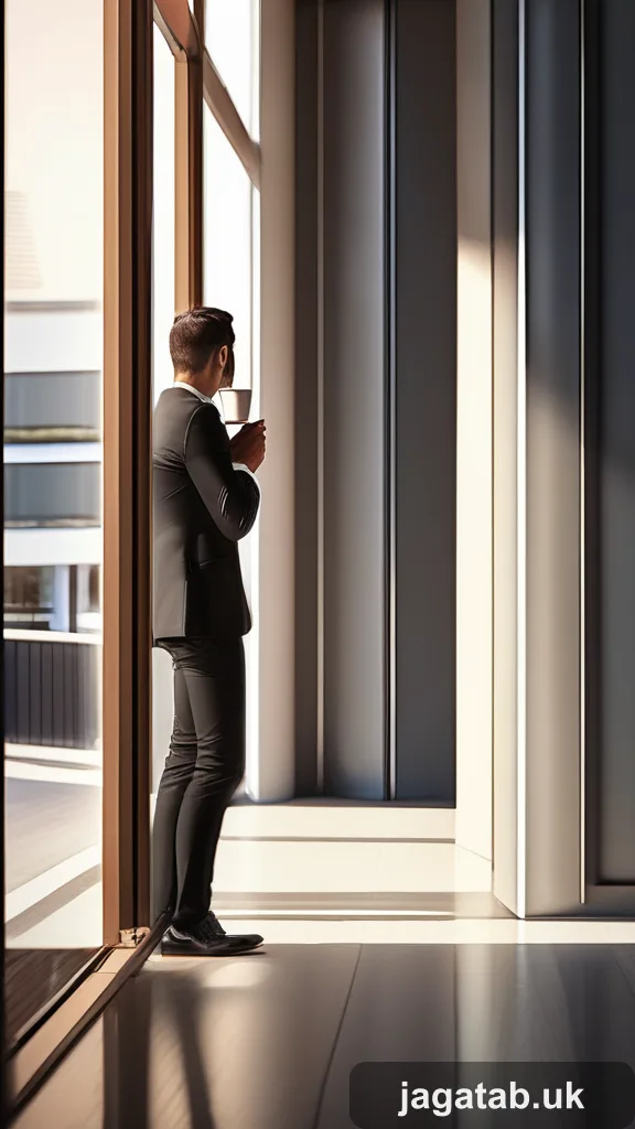 A Business Owner Enjoying A Coffee Break Cda5