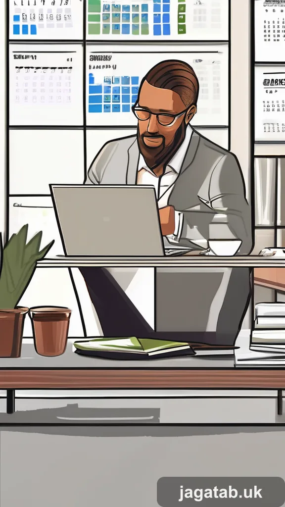 A Business Owner Working On A Laptop Wit Ce99