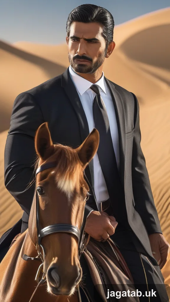Adult Male Arabian Stallion Amber Coat M 46de