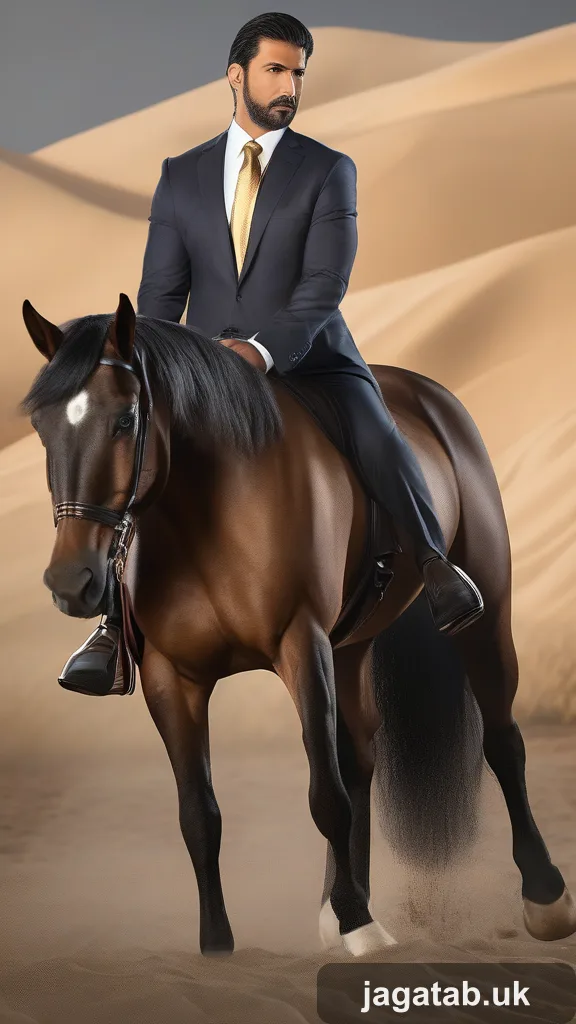 Adult Male Arabian Stallion Amber Coat M A42d