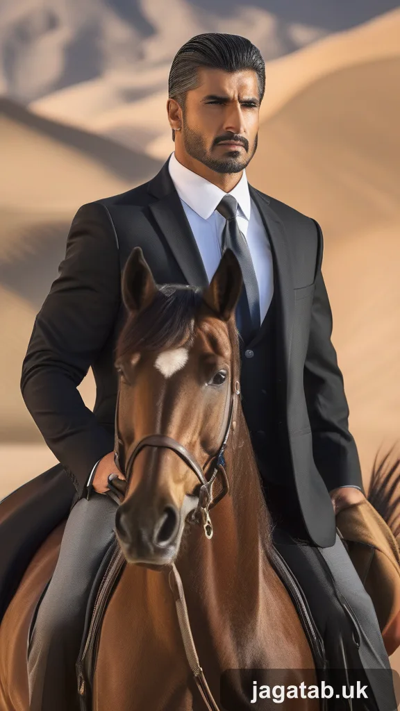 Adult Male Arabian Stallion Amber Coat M C6f4