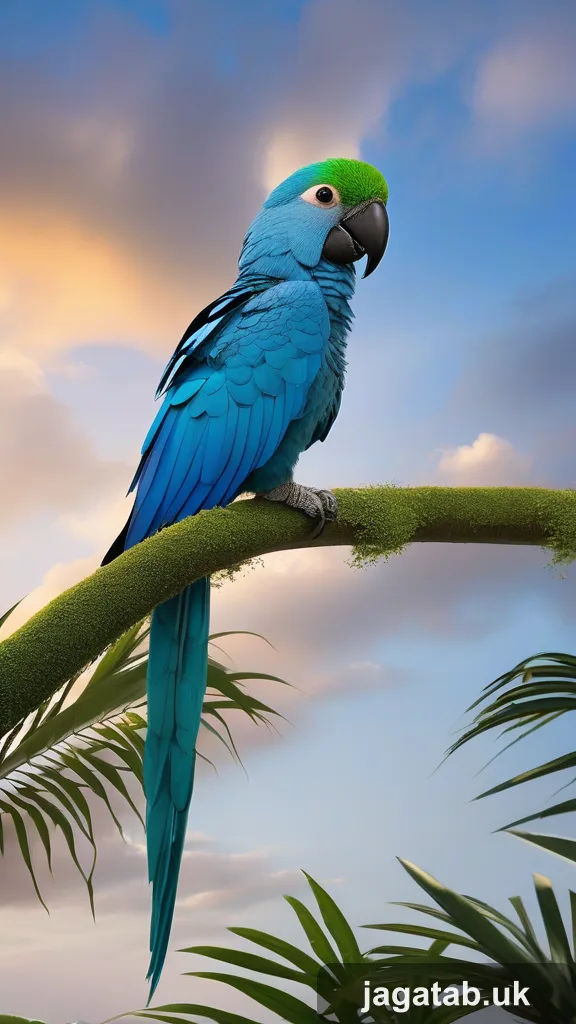 Adult Spix S Macaw Vivid Blue Plumage Sl 4ab0