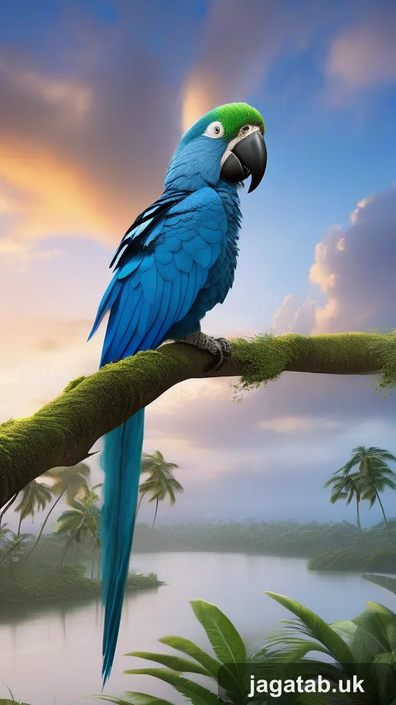 Adult Spix S Macaw Vivid Blue Plumage Sl 520a