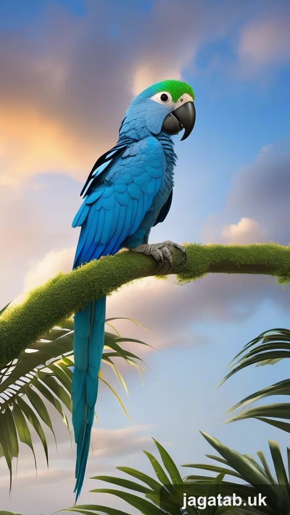 Adult Spix S Macaw Vivid Blue Plumage Sl 727b