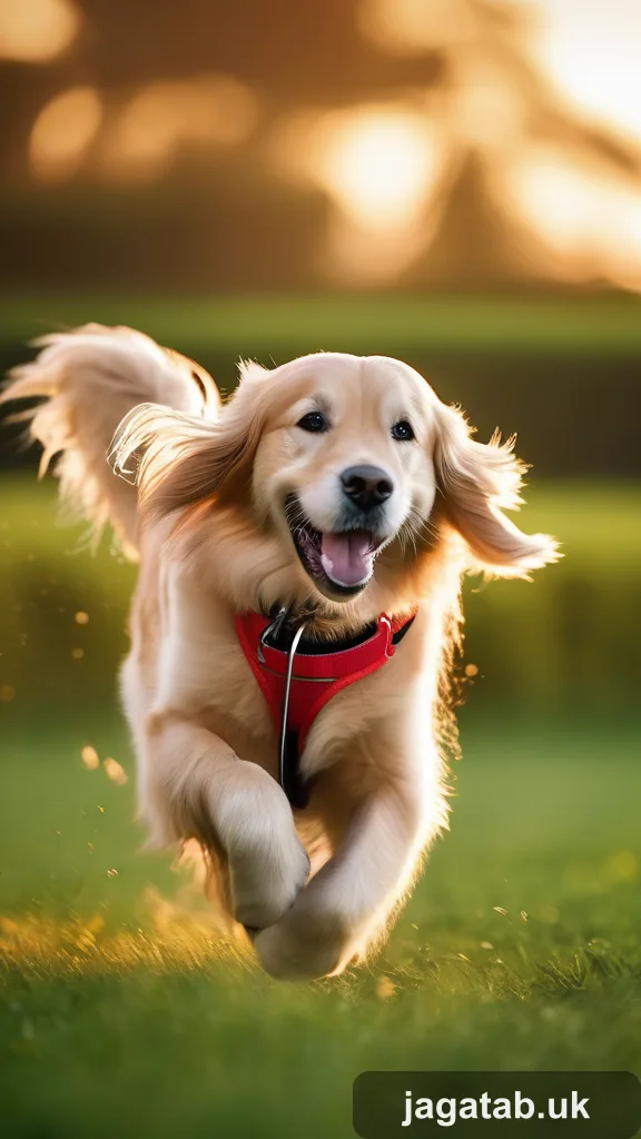 An Energetic Young Male Golden Retriever 2c90