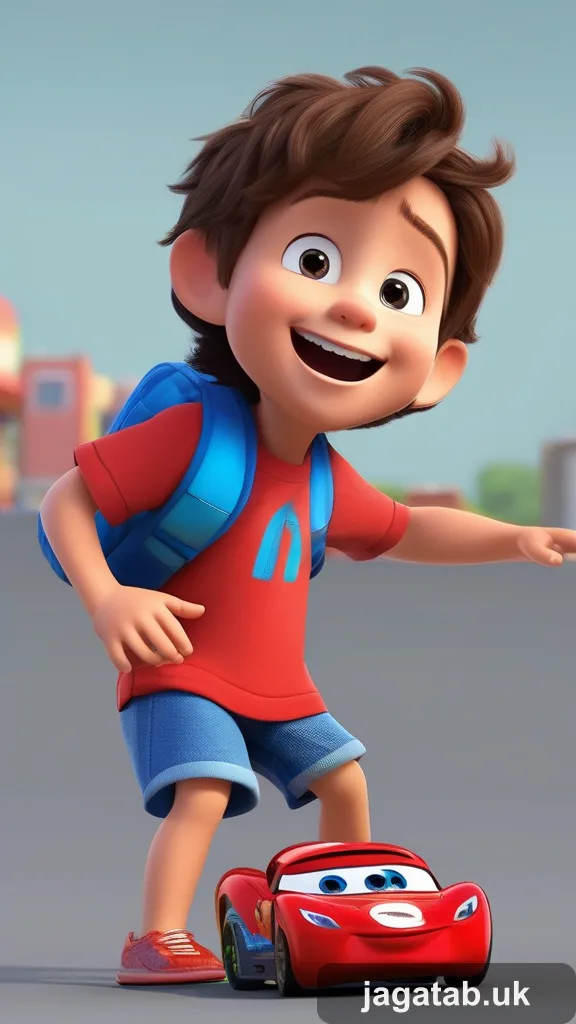 Curious Year Old Boy Messy Brown Hair E370