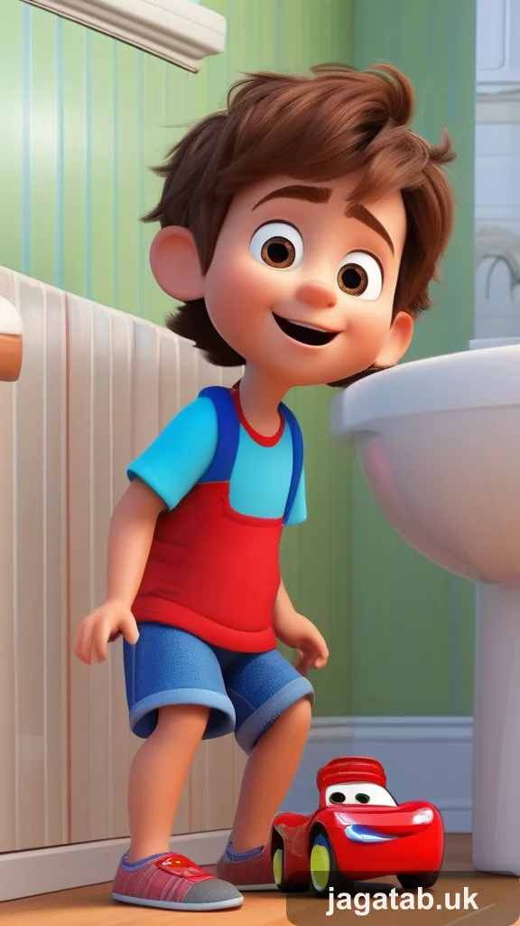 Curious Year Old Boy Messy Brown Hair Ec2c