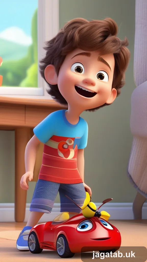 Curious Year Old Boy Messy Brown Hair