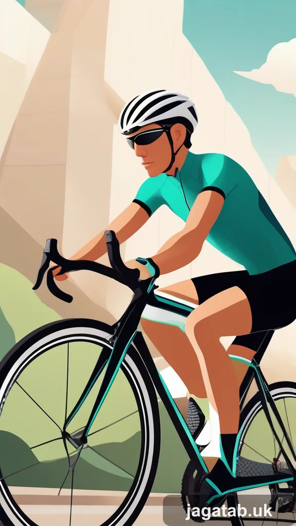 Early 30s Male Cyclist Short Dark Hair T 0e5f