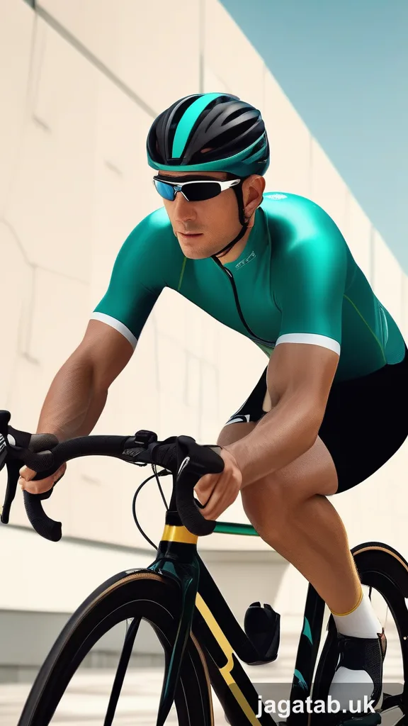 Early 30s Male Cyclist Short Dark Hair T 185d