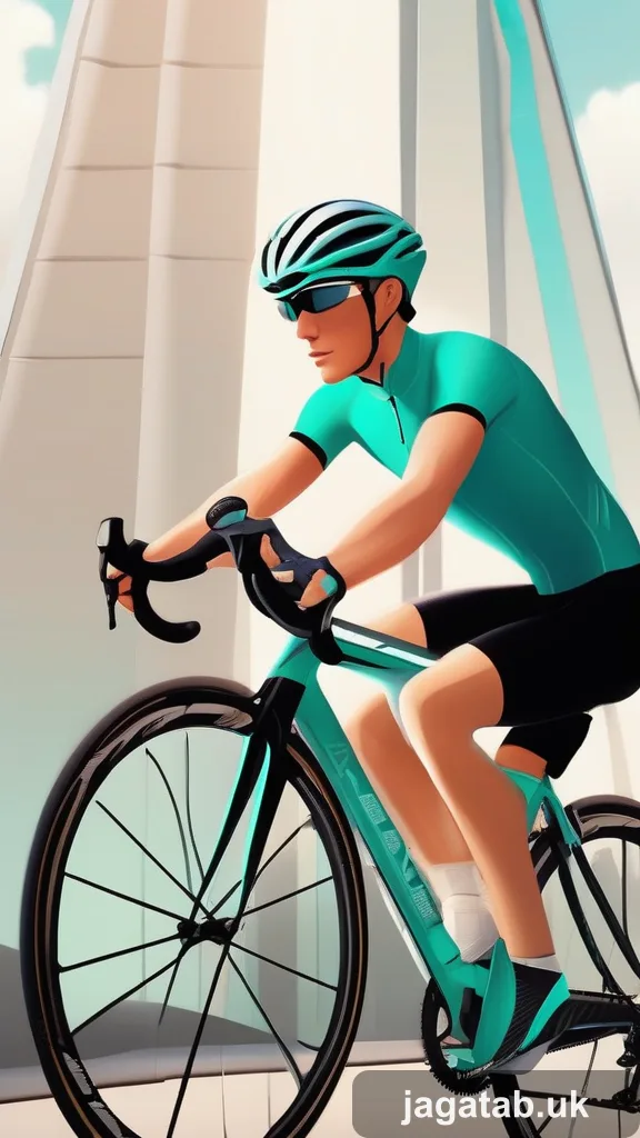 Early 30s Male Cyclist Short Dark Hair T 1eaa