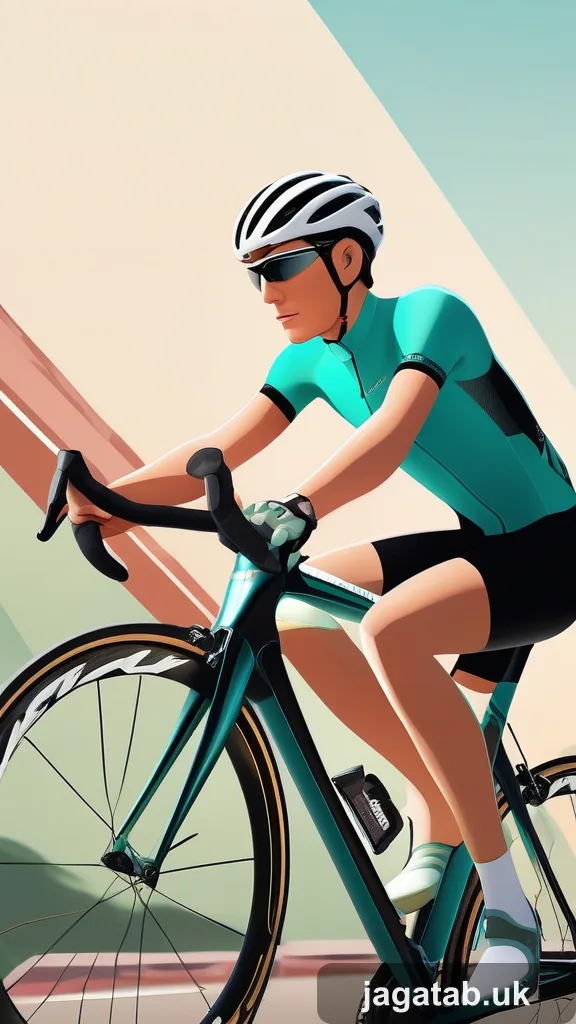 Early 30s Male Cyclist Short Dark Hair T 6af5