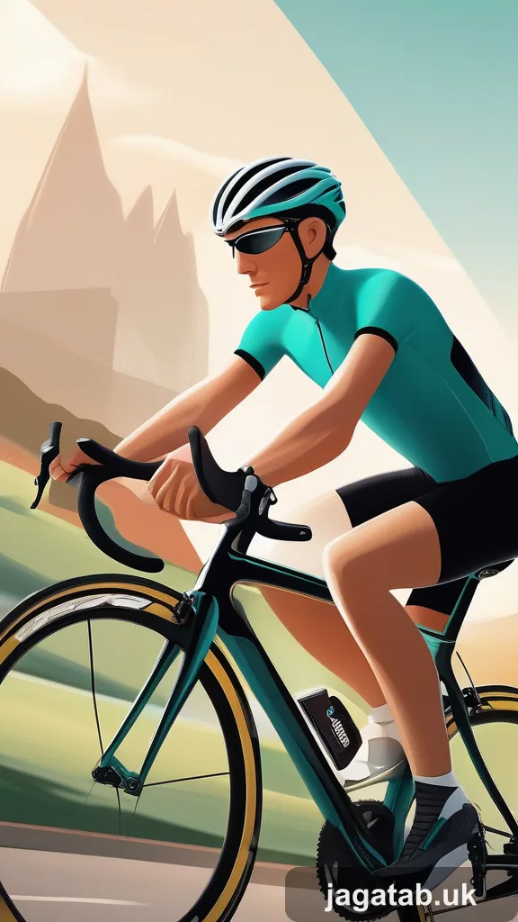 Early 30s Male Cyclist Short Dark Hair T F32a