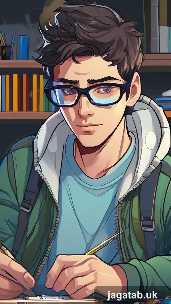 Early Twenties Male With Short Messy Dar