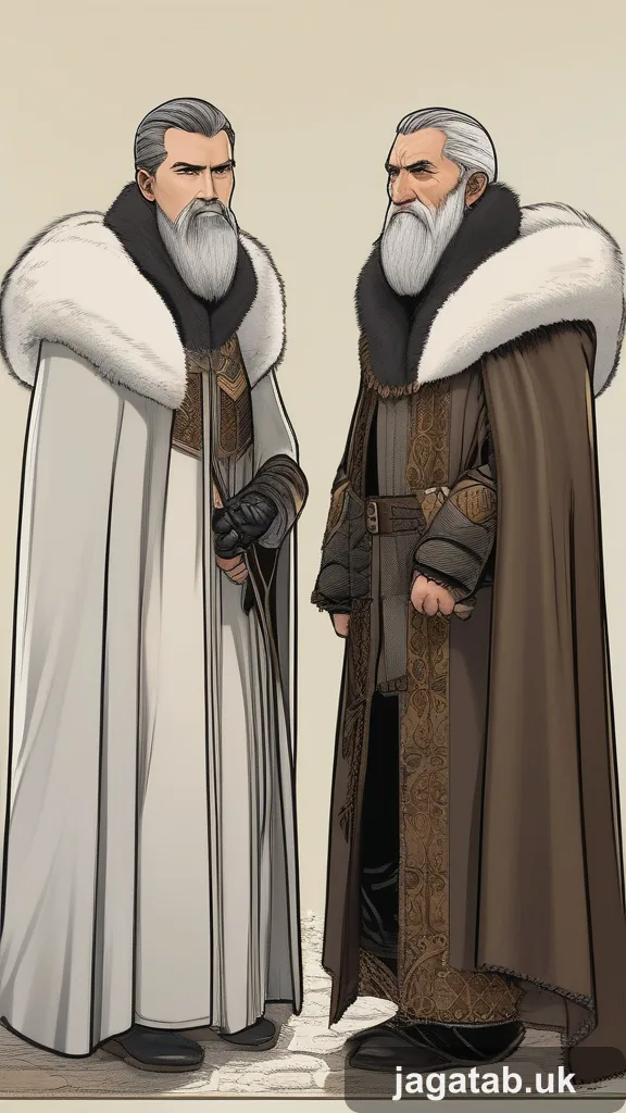 Elderly White Bearded Lord In Heavy Fur 5aec