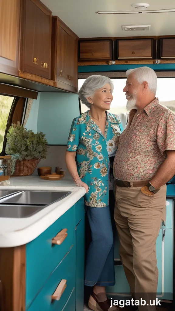 Elderly Woman Silver Hair Floral Dress M 97b0