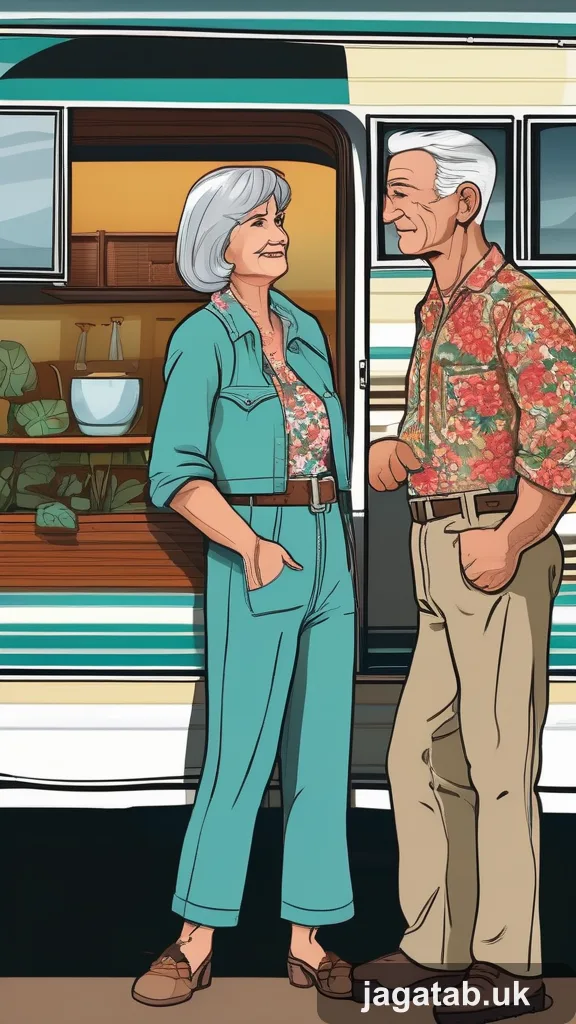 Elderly Woman Silver Hair Floral Dress M