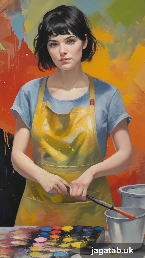 Late Twenties Female Artist Short Messy 5de3