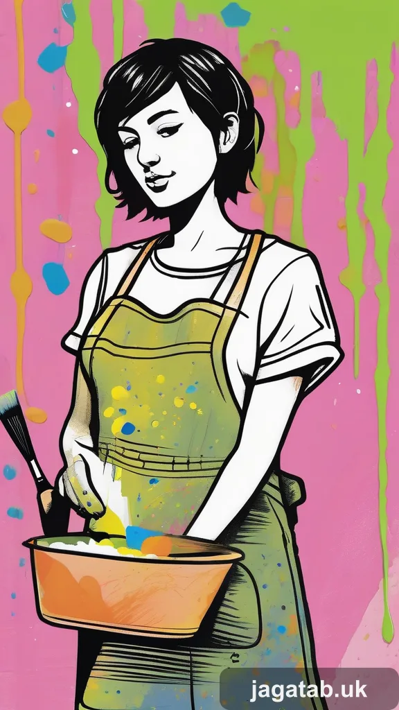 Late Twenties Female Artist Short Messy 90c6
