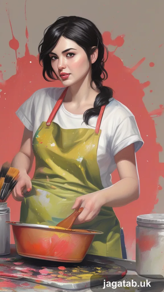 Late Twenties Female Artist Short Messy Ab3a