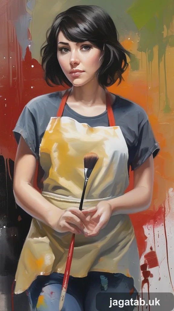 Late Twenties Female Artist Short Messy