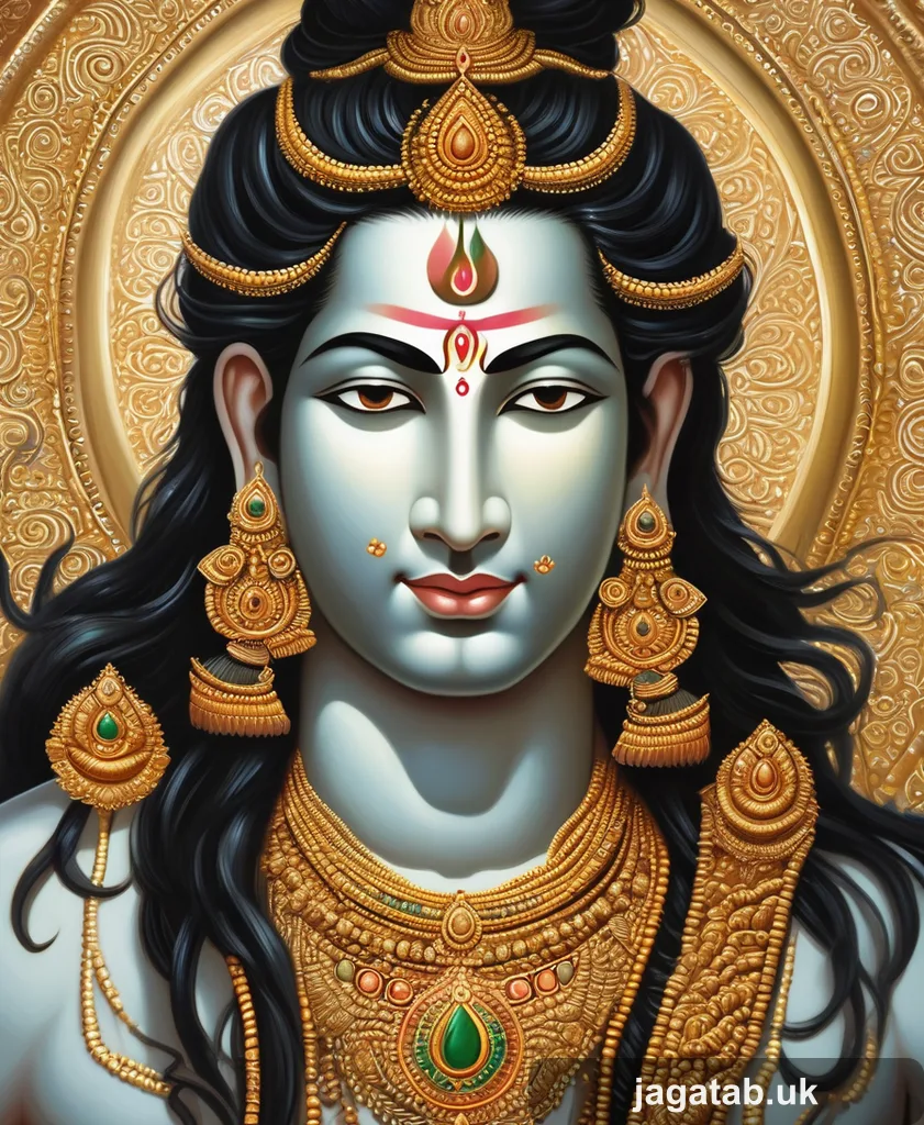 Lord Shiva Divine Serene Portrait Gentle