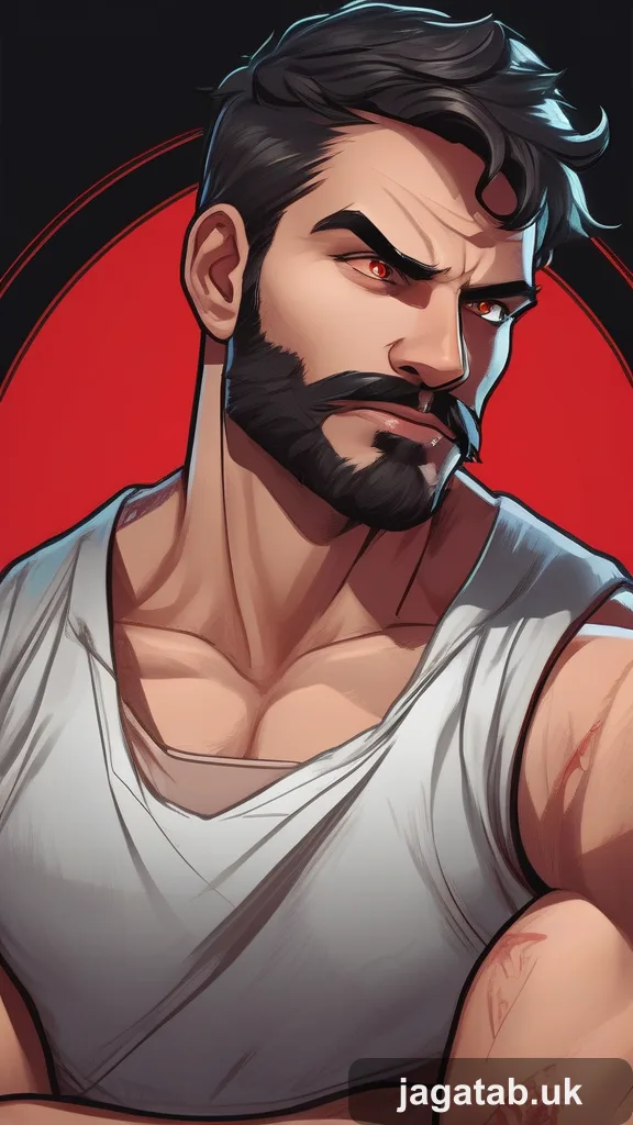 Mid 20s Male Short Dark Hair Stubble Wea 3ca6