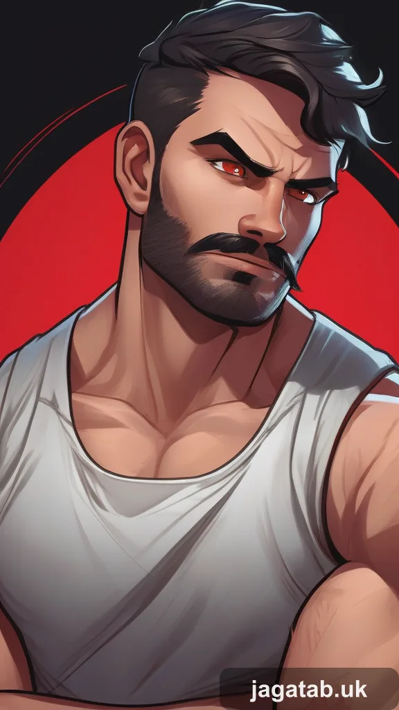 Mid 20s Male Short Dark Hair Stubble Wea Ff74