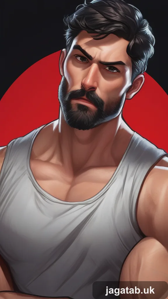 Mid 20s Male Short Dark Hair Stubble Wea