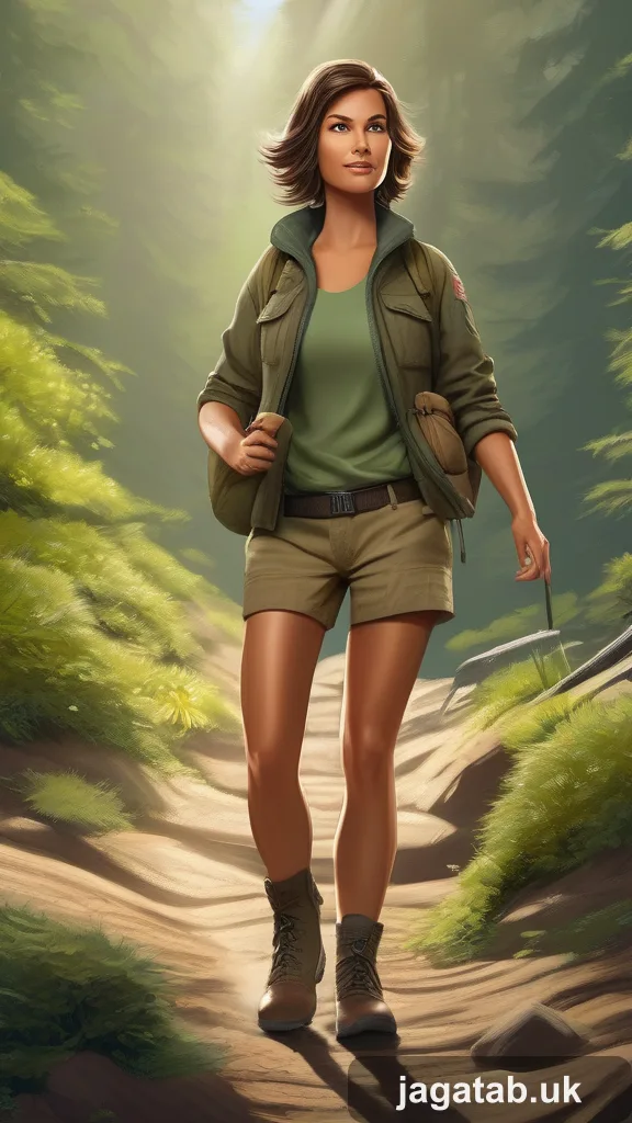 Mid 20s Outdoors Savvy Woman Sun Tanned A6b3