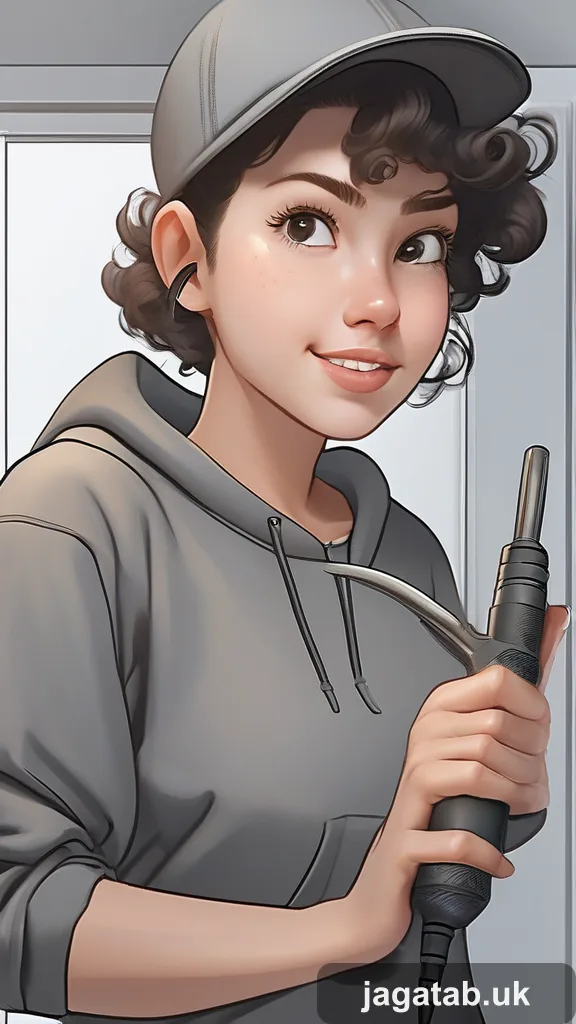 Mid 20s Woman Short Curly Hair Wearing A 5d04