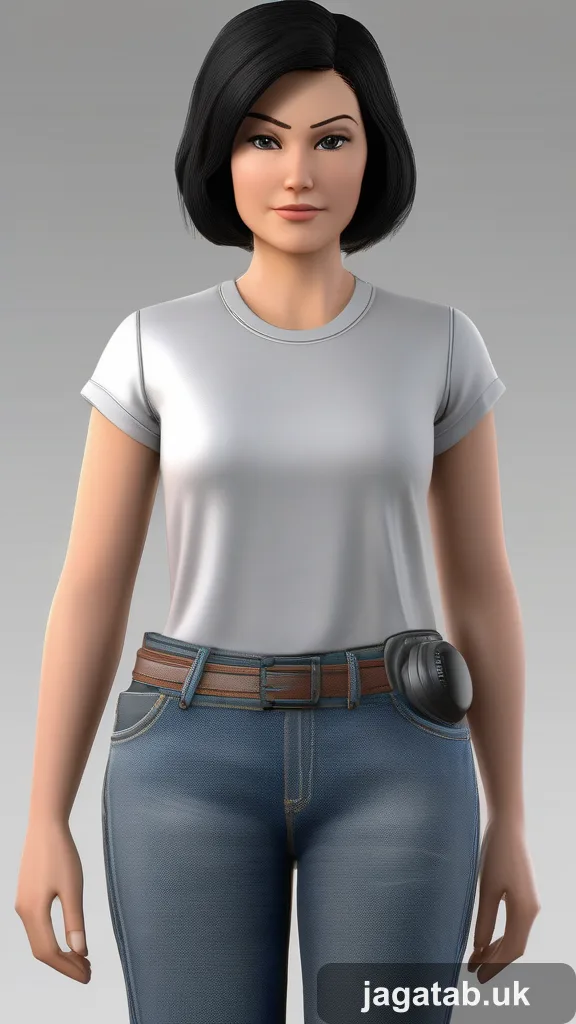 Mid 30s Female Engineer Short Dark Hair 837d
