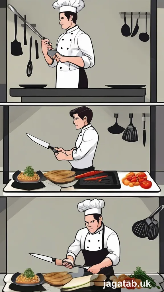 Mid 30s Male Chef Short Dark Hair Crisp C5a5