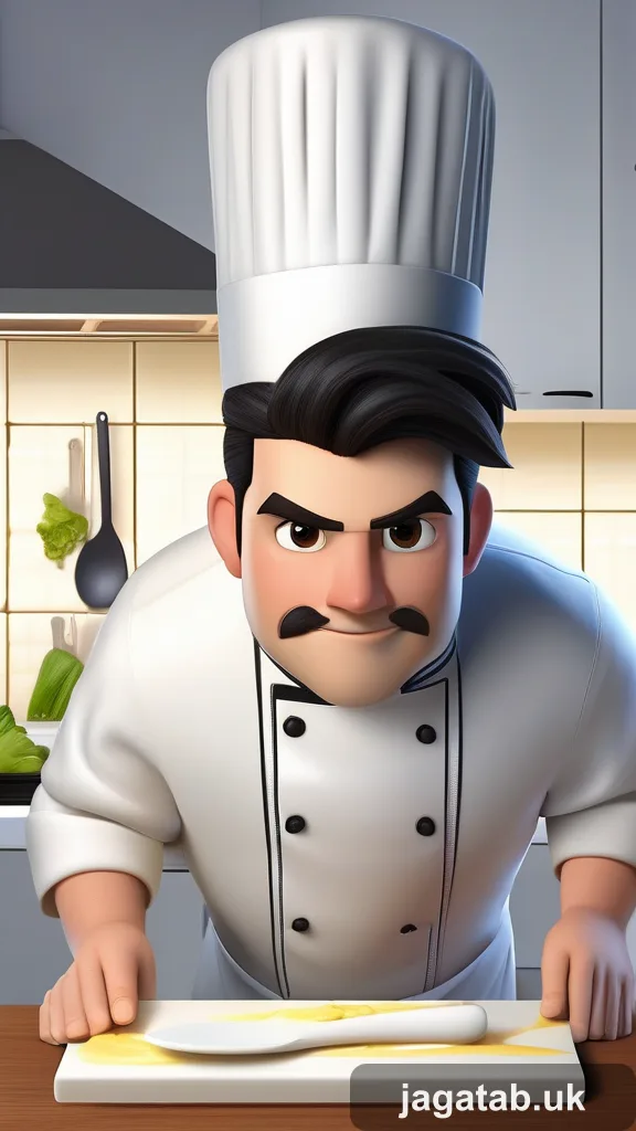 Mid 30s Male Chef Short Dark Hair White A2e8