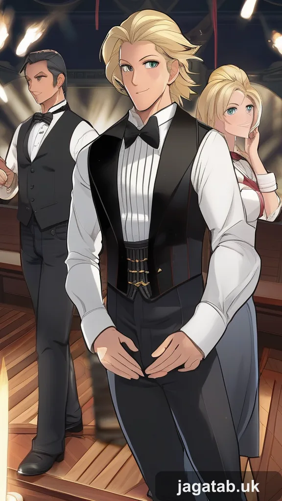 Mid 30s Male Magician Short Dark Hair Bl 2e46