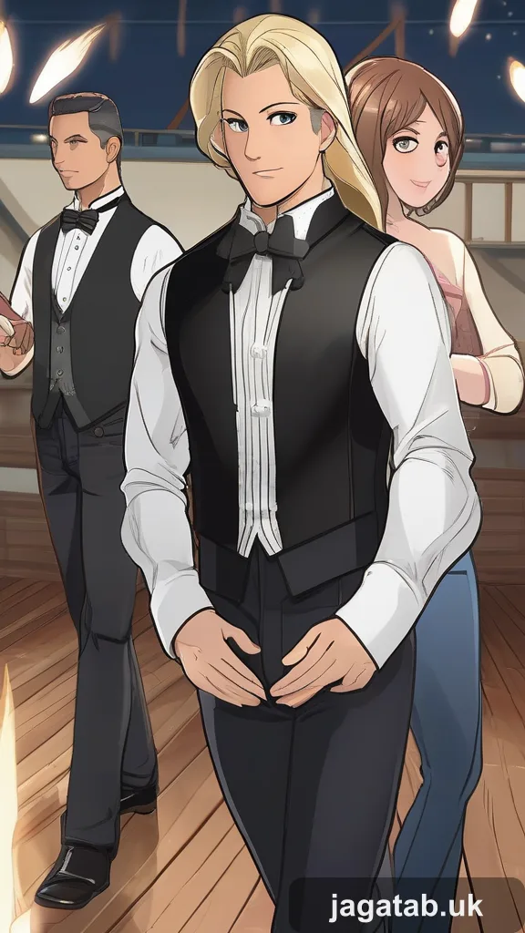 Mid 30s Male Magician Short Dark Hair Bl C385