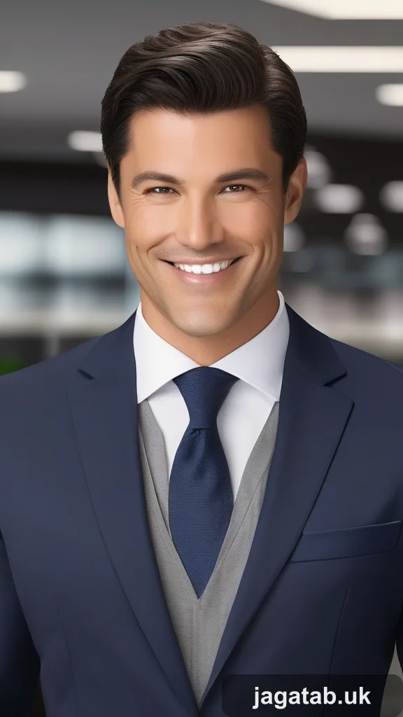 Mid 30s Male Salesperson Short Dark Hair 3f7d