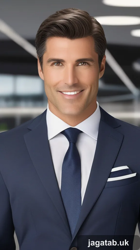 Mid 30s Male Salesperson Short Dark Hair B770