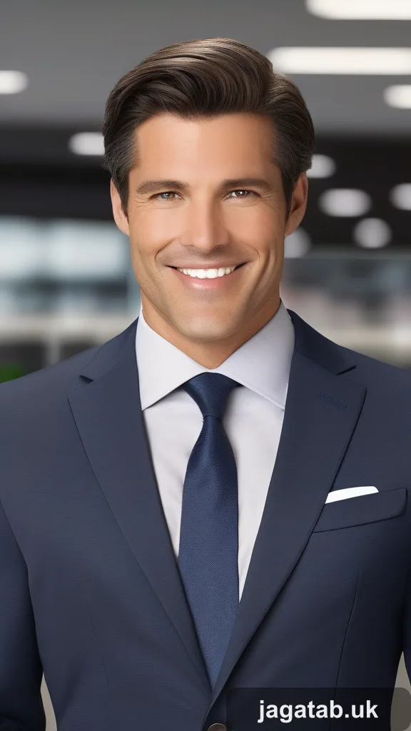Mid 30s Male Salesperson Short Dark Hair