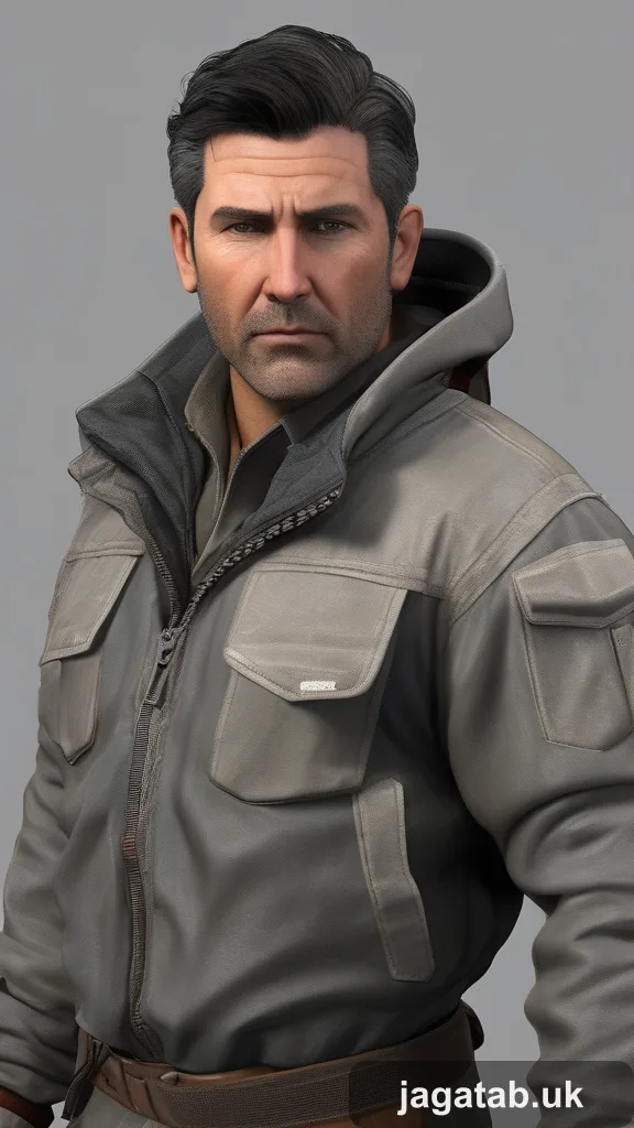 Mid 30s Male Short Dark Hair Weathered F