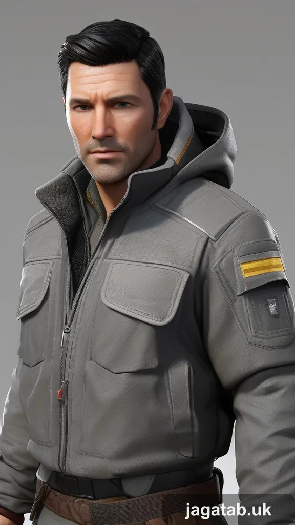 Mid 30s Male Short Dark Hair Weathered F 896b