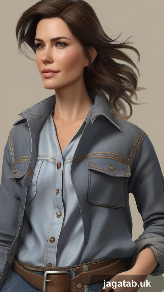 Mid 30s Woman Short Messy Brown Hair Den 1d41