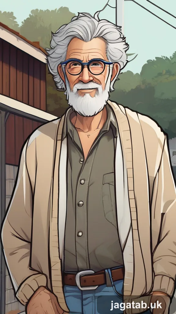Middle Aged Artisan Unkempt Beard Short Ce92