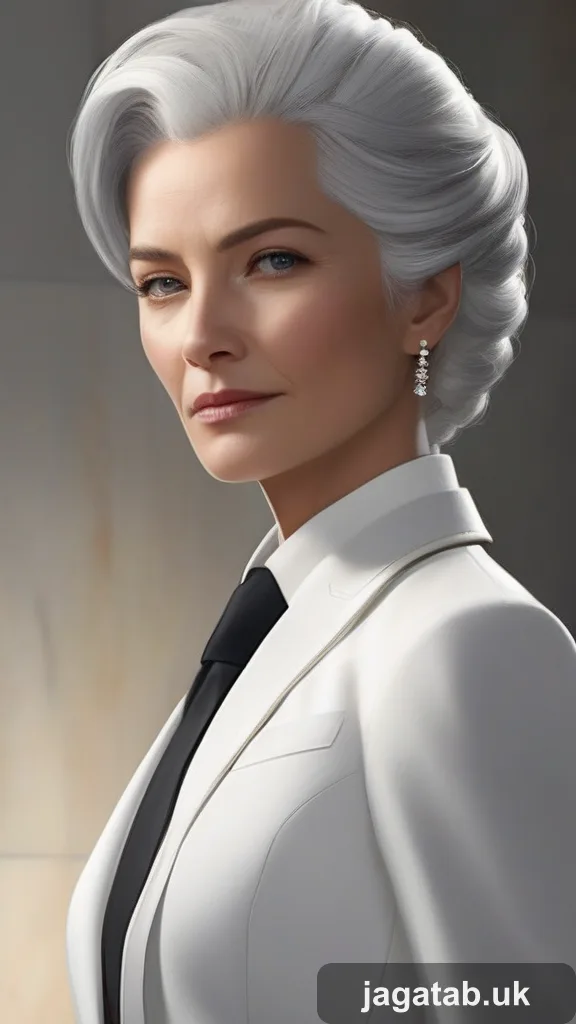 Middle Aged Gender Neutral Figure Silver 95f4